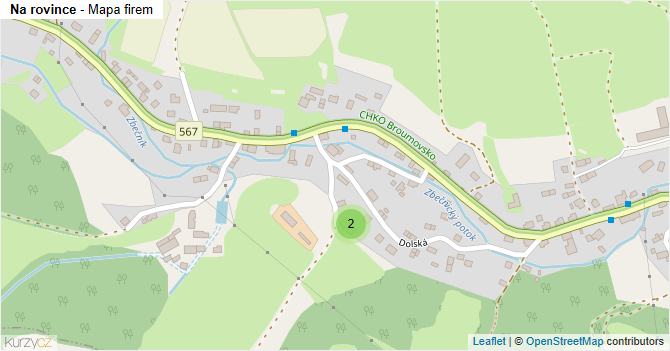 Na rovince - mapa firem