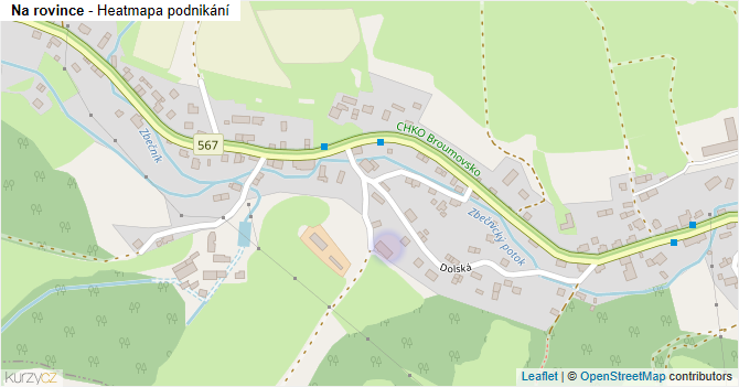 Na rovince - mapa podnikání