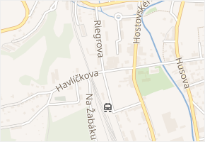 Riegrova v obci Hronov - mapa ulice