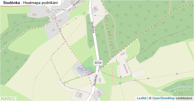 Studénka - mapa podnikání