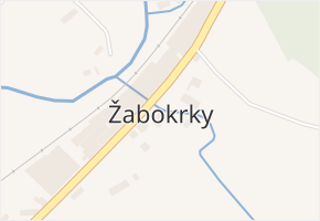 Žabokrky v obci Hronov - mapa části obce