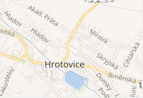 Bří Lohniských v obci Hrotovice - mapa ulice