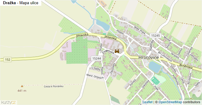 Dražka - mapa ulice