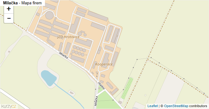 Milačka - mapa firem