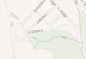 U Obory v obci Hrotovice - mapa ulice