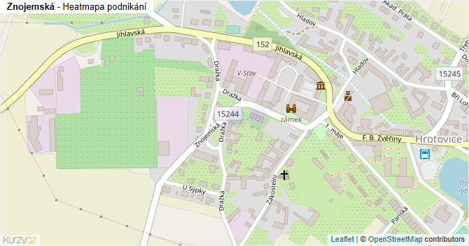 Znojemská - mapa podnikání