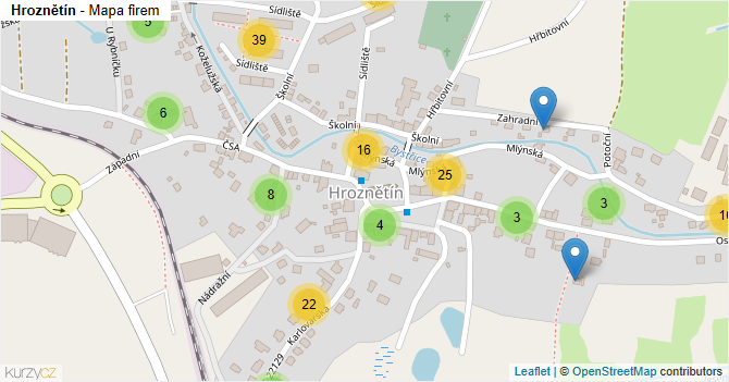 Hroznětín - mapa firem