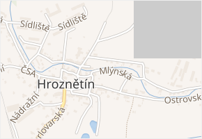 Mlýnská v obci Hroznětín - mapa ulice