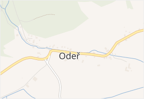 Odeř v obci Hroznětín - mapa části obce
