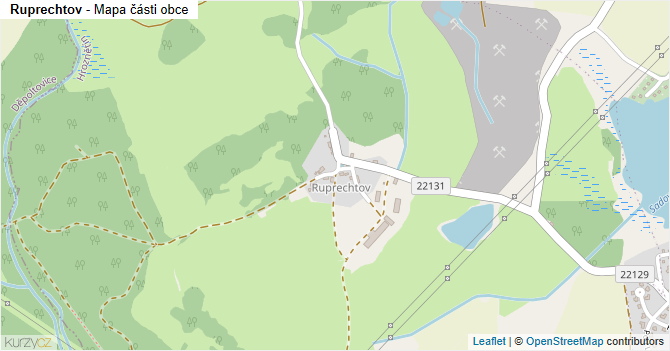 Ruprechtov - mapa části obce