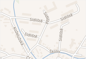 Sídliště v obci Hroznětín - mapa ulice