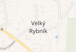 Velký Rybník v obci Hroznětín - mapa části obce