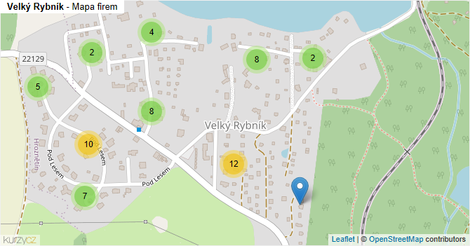 Velký Rybník - mapa firem
