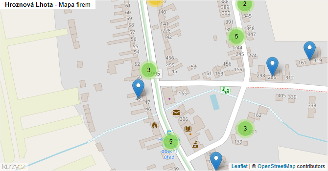 Hroznová Lhota - mapa firem