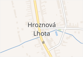 Hroznová Lhota v obci Hroznová Lhota - mapa části obce