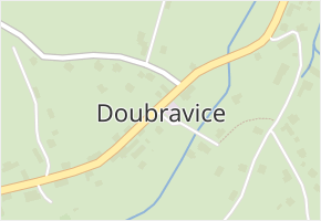 Doubravice v obci Hrubá Skála - mapa části obce