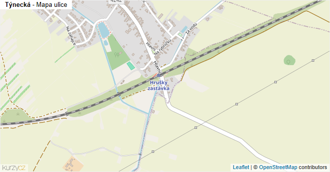 Týnecká - mapa ulice
