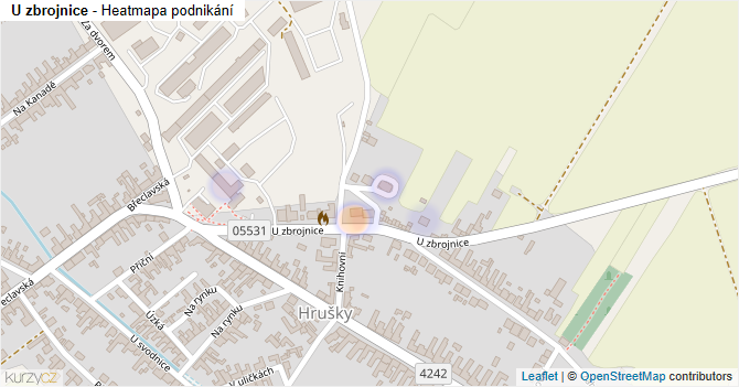 U zbrojnice - mapa podnikání