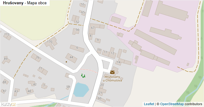 Hrušovany - mapa obce