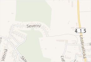 Severní v obci Hrušovany nad Jevišovkou - mapa ulice