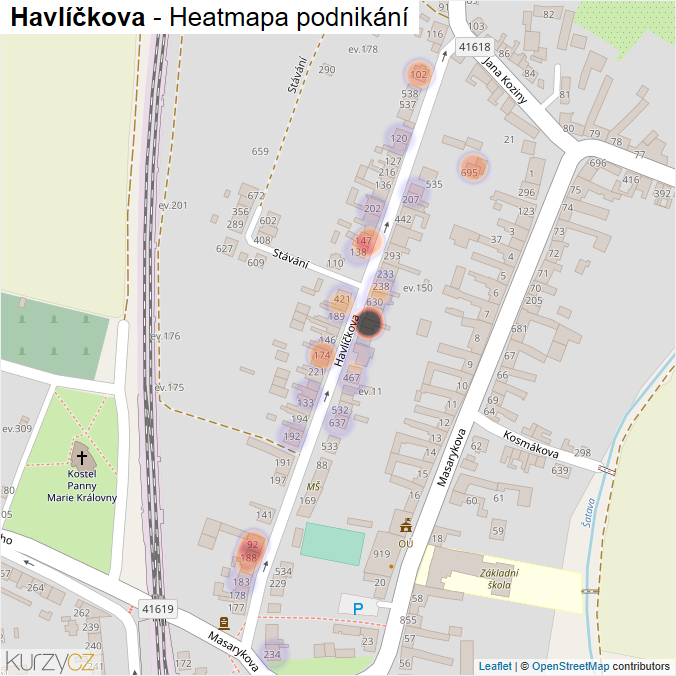 Mapa Havlíčkova - Firmy v ulici.