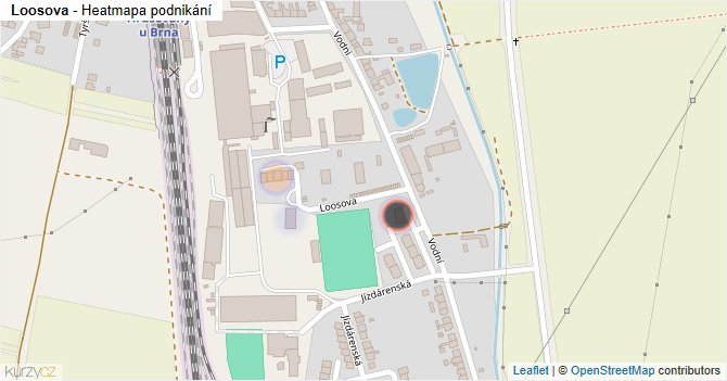 Loosova - mapa podnikání