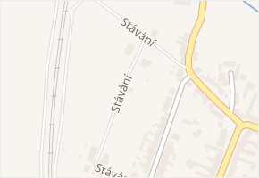 Stávání v obci Hrušovany u Brna - mapa ulice