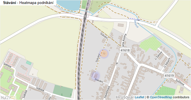 Stávání - mapa podnikání