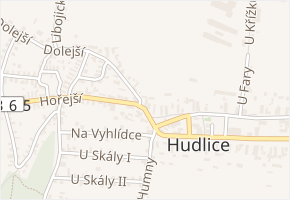 Dolejší v obci Hudlice - mapa ulice