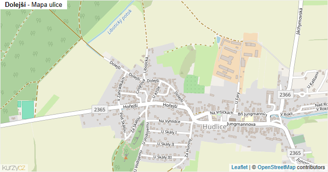 Dolejší - mapa ulice