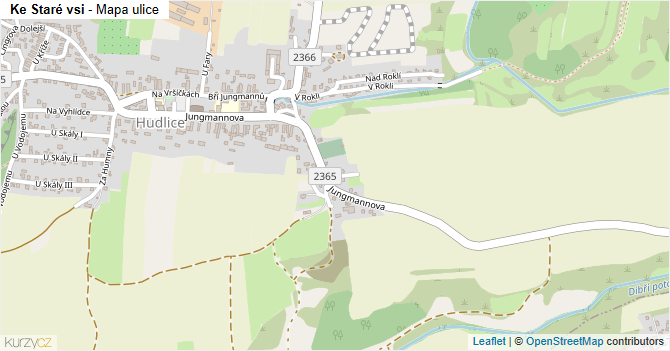 Ke Staré vsi - mapa ulice