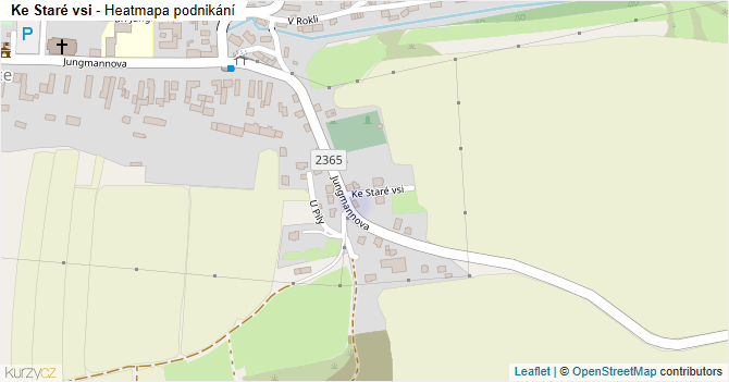 Ke Staré vsi - mapa podnikání