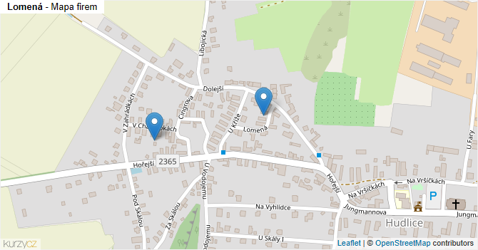 Lomená - mapa firem