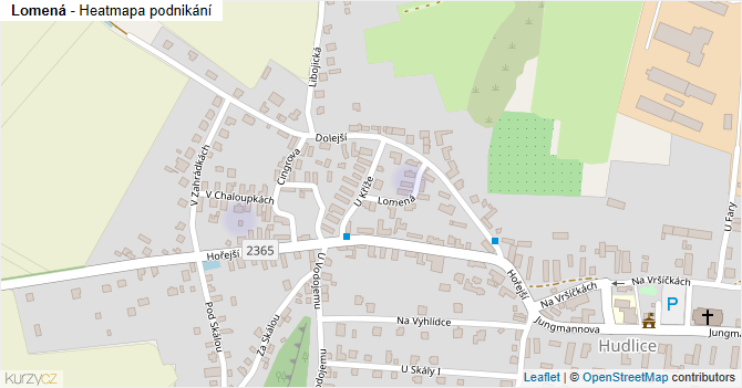 Lomená - mapa podnikání