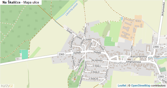 Na Škaličce - mapa ulice