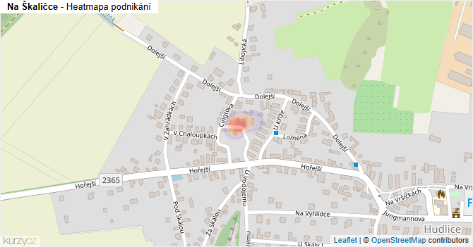 Na Škaličce - mapa podnikání