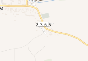 U Pily v obci Hudlice - mapa ulice