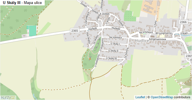 U Skály III - mapa ulice