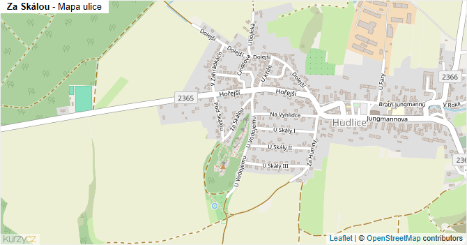 Za Skálou - mapa ulice