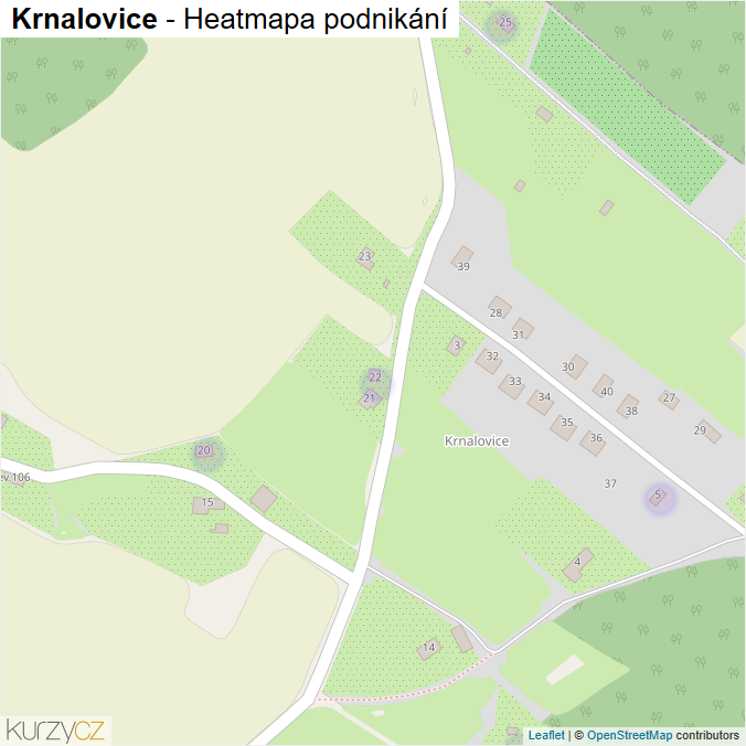Mapa Krnalovice - Firmy v části obce.