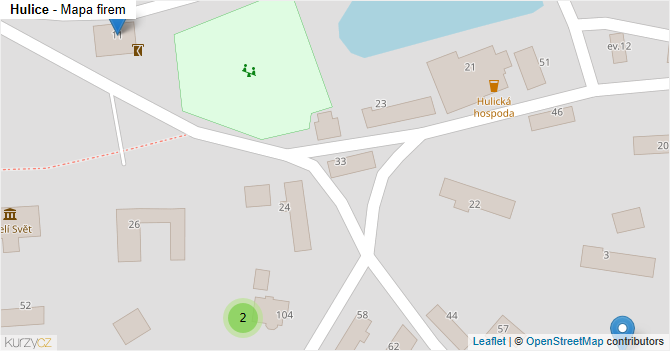Hulice - mapa firem