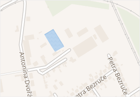 Antonína Dvořáka v obci Hulín - mapa ulice