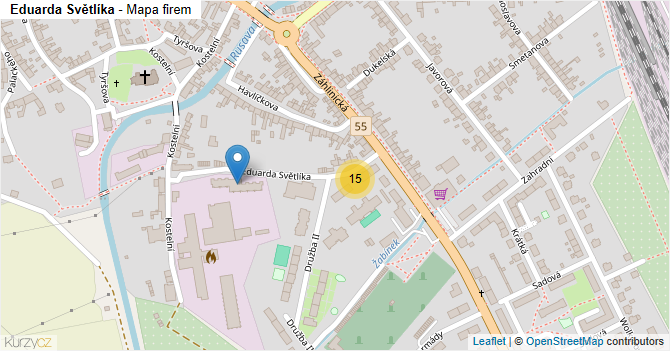 Eduarda Světlíka - mapa firem