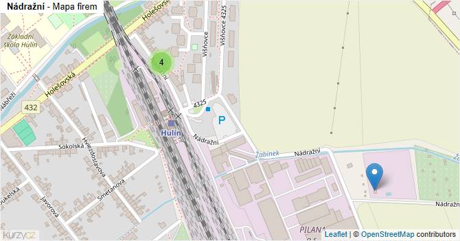Nádražní - mapa firem