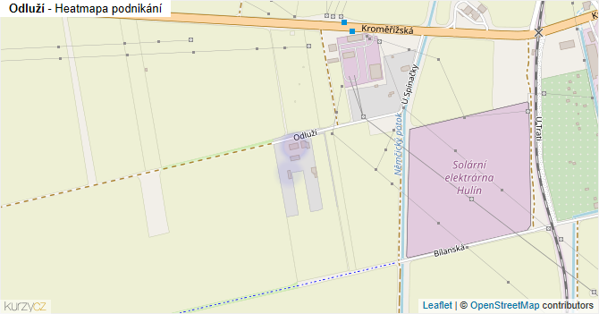 Odluží - mapa podnikání