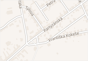 Tylova v obci Hulín - mapa ulice