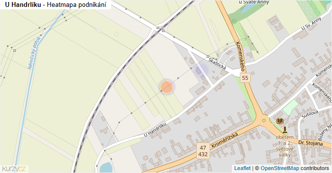 U Handrlíku - mapa podnikání