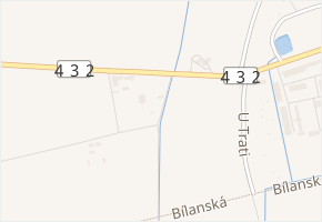 U Spínačky v obci Hulín - mapa ulice