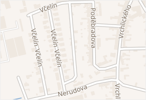 Včelín v obci Hulín - mapa ulice