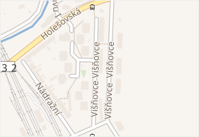 Višňovce v obci Hulín - mapa ulice